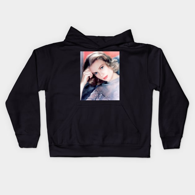 Grace Kelly cute Kids Hoodie by KOTFILMS